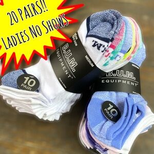 🌸20 Pairs Ladies NWT No Shows